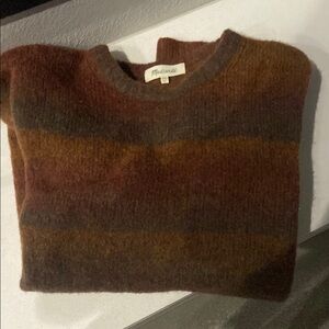 Madewell Men's Brown Striped Sweater